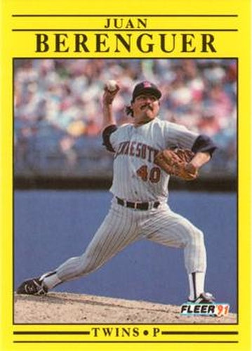 #604 Juan Berenguer - Minnesota Twins - 1991 Fleer Baseball