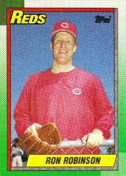 #604 Ron Robinson - Cincinnati Reds - 1990 Topps Baseball