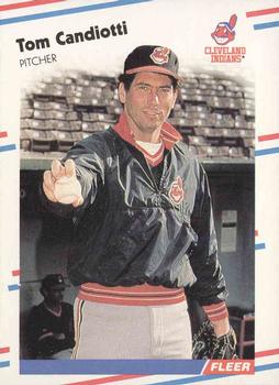 #604 Tom Candiotti - Cleveland Indians - 1988 Fleer Baseball