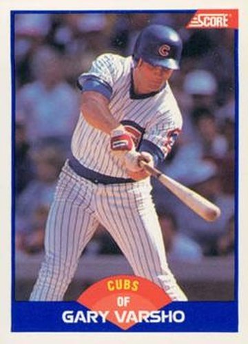 #604 Gary Varsho - Chicago Cubs - 1989 Score Baseball