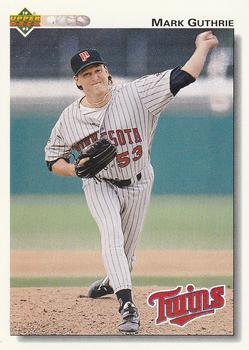 #604 Mark Guthrie - Minnesota Twins - 1992 Upper Deck Baseball