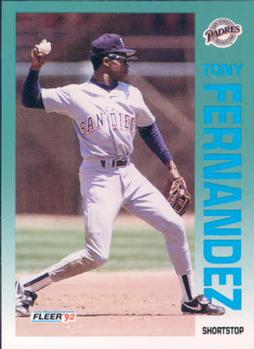 #604 Tony Fernandez - San Diego Padres - 1992 Fleer Baseball