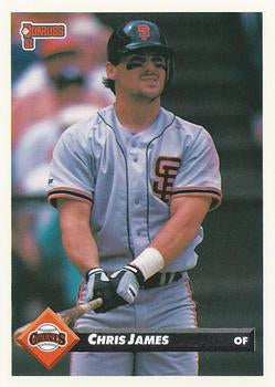 #604 Chris James - San Francisco Giants - 1993 Donruss Baseball
