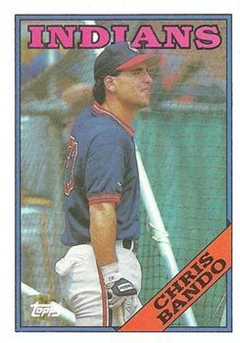 #604 Chris Bando - Cleveland Indians - 1988 Topps Baseball