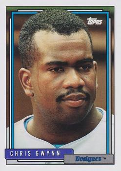 #604 Chris Gwynn - Los Angeles Dodgers - 1992 Topps Baseball