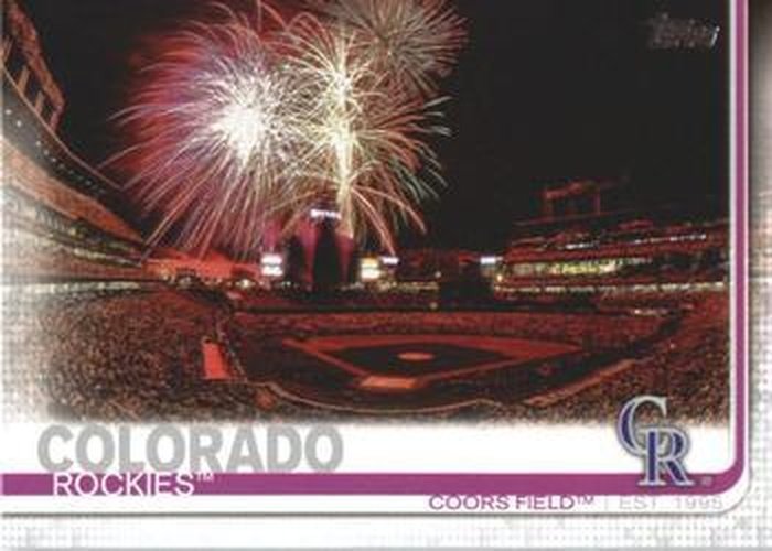 #604 Coors Field - Colorado Rockies - 2019 Topps Baseball