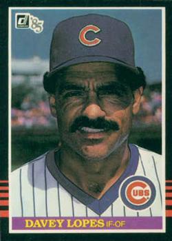 #604 Davey Lopes - Chicago Cubs - 1985 Donruss Baseball