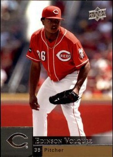#604 Edinson Volquez - Cincinnati Reds - 2009 Upper Deck Baseball