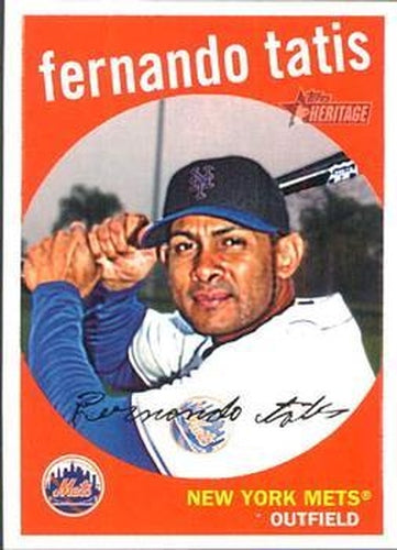 #604 Fernando Tatis - New York Mets - 2008 Topps Heritage Baseball