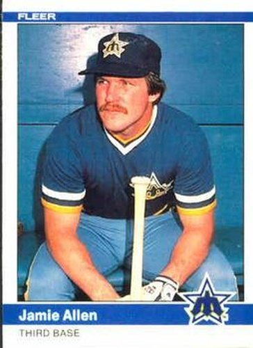 #604 Jamie Allen - Seattle Mariners - 1984 Fleer Baseball