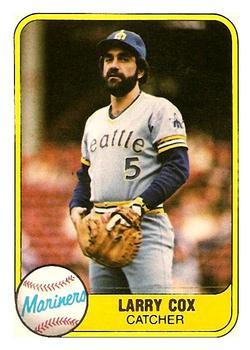 #604 Larry Cox - Seattle Mariners - 1981 Fleer Baseball