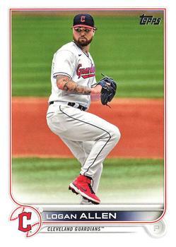 #604 Logan Allen - Cleveland Guardians - 2022 Topps Baseball