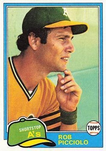 #604 Rob Picciolo - Oakland Athletics - 1981 Topps Baseball