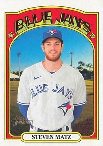 #604 Steven Matz - Toronto Blue Jays - 2021 Topps Heritage Baseball