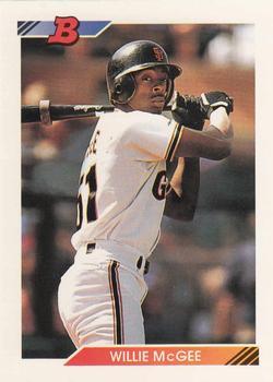 #604 Willie McGee - San Francisco Giants - 1992 Bowman Baseball