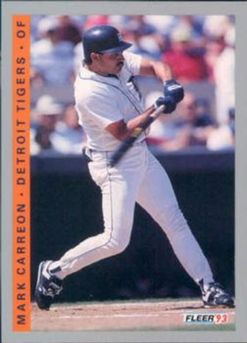 #604 Mark Carreon - Detroit Tigers - 1993 Fleer Baseball