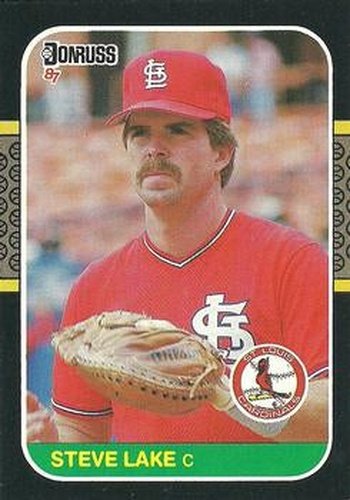 #604 Steve Lake - St. Louis Cardinals - 1987 Donruss Baseball