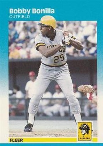 #605 Bobby Bonilla - Pittsburgh Pirates - 1987 Fleer Baseball