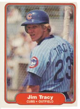 #605 Jim Tracy - Chicago Cubs - 1982 Fleer Baseball