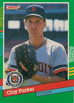 #605 Clay Parker - Detroit Tigers - 1991 Donruss Baseball