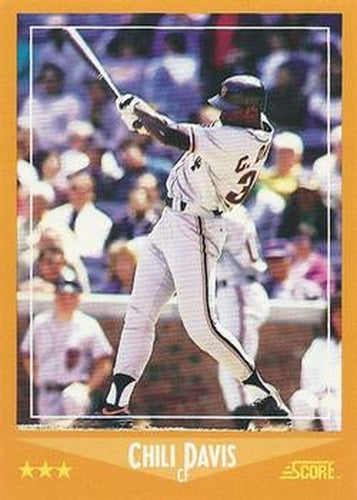 #605 Chili Davis - San Francisco Giants - 1988 Score Baseball