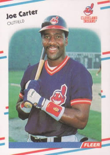 #605 Joe Carter - Cleveland Indians - 1988 Fleer Baseball