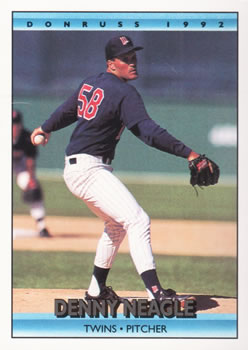 #605 Denny Neagle - Minnesota Twins - 1992 Donruss Baseball