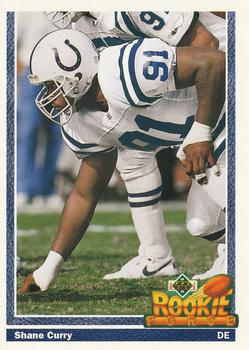 #605 Shane Curry - Indianapolis Colts - 1991 Upper Deck Football