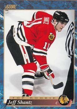 #605 Jeff Shantz - Chicago Blackhawks - 1993-94 Score Canadian Hockey
