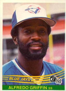 #605 Alfredo Griffin - Toronto Blue Jays - 1984 Donruss Baseball
