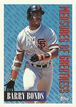 #605 Barry Bonds - San Francisco Giants - 1994 Topps Baseball