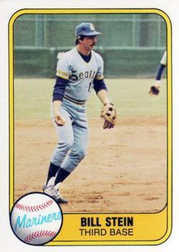 #605 Bill Stein - Seattle Mariners - 1981 Fleer Baseball