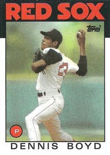 #605 Dennis Boyd - Boston Red Sox - 1986 Topps Baseball
