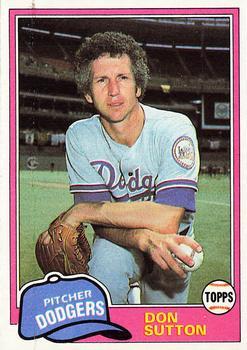#605 Don Sutton - Los Angeles Dodgers - 1981 Topps Baseball
