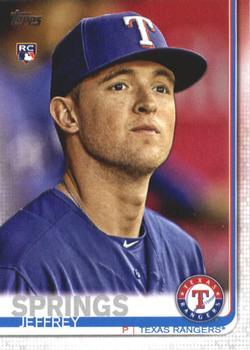 #605 Jeffrey Springs - Texas Rangers - 2019 Topps Baseball