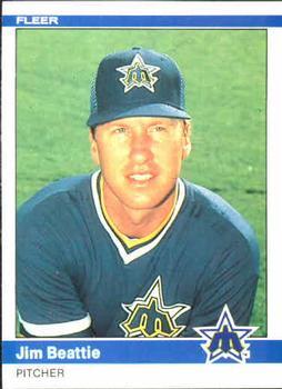 #605 Jim Beattie - Seattle Mariners - 1984 Fleer Baseball