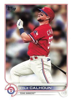 #605 Kole Calhoun - Texas Rangers - 2022 Topps Baseball