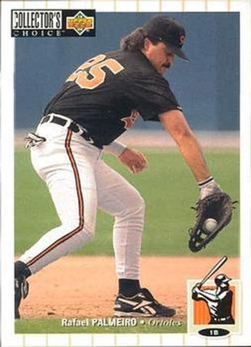 #605 Rafael Palmeiro - Baltimore Orioles - 1994 Collector's Choice Baseball