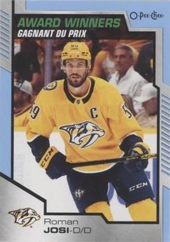 #605 Roman Josi - Nashville Predators - 2020-21 O-Pee-Chee Update Blue Hockey