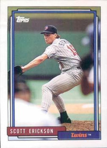 #605 Scott Erickson - Minnesota Twins - 1992 Topps Baseball