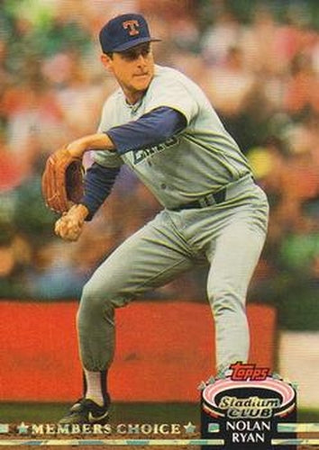#605 Nolan Ryan - Texas Rangers - 1992 Stadium Club Baseball