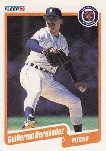 #605 Guillermo Hernandez - Detroit Tigers - 1990 Fleer USA Baseball