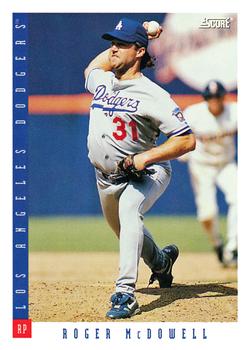 #605 Roger McDowell - Los Angeles Dodgers - 1993 Score Baseball