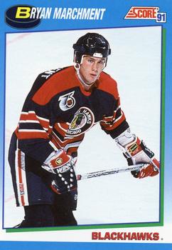 #606 Bryan Marchment - Chicago Blackhawks - 1991-92 Score Canadian Hockey