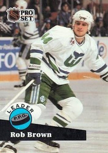 #606 Rob Brown - 1991-92 Pro Set Hockey
