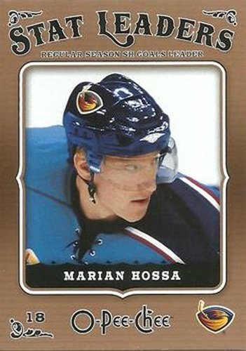 #606 Marian Hossa - Atlanta Thrashers - 2006-07 O-Pee-Chee Hockey