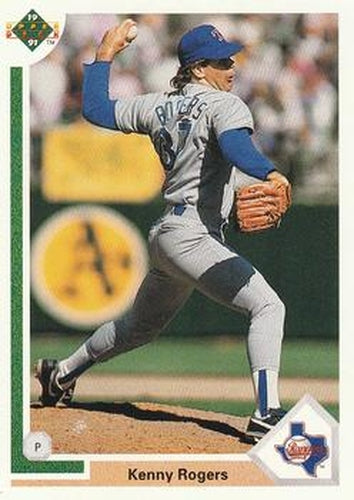 #606 Kenny Rogers - Texas Rangers - 1991 Upper Deck Baseball