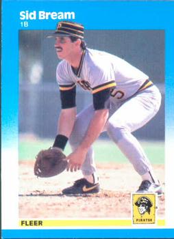 #606 Sid Bream - Pittsburgh Pirates - 1987 Fleer Baseball