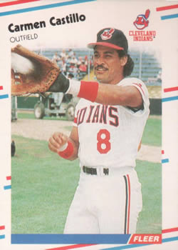#606 Carmen Castillo - Cleveland Indians - 1988 Fleer Baseball
