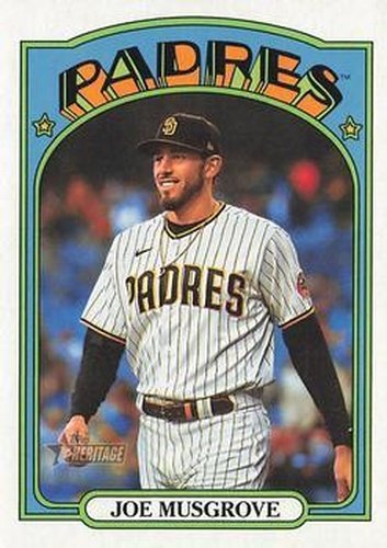 #606 Joe Musgrove - San Diego Padres - 2021 Topps Heritage Baseball
